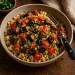 Easy Low Calorie High Protein Meal Prep: 3 Step Couscous Salad