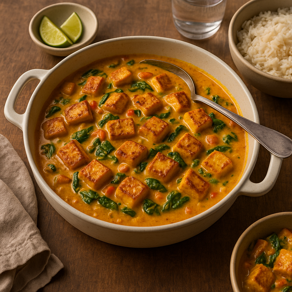 Bowl of Coconut Curry Tofu